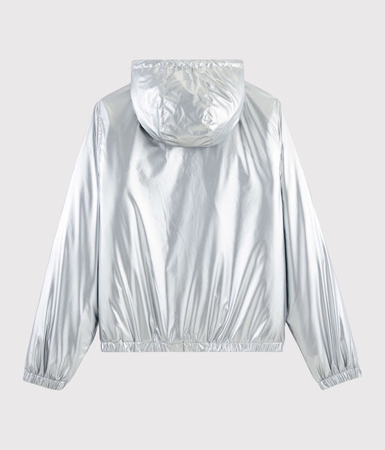 Warme Windjacke aus recyceltem Material grau ARGENT