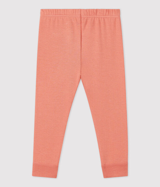 Baby-Leggings aus Bio-Baumwolle rosa PAPAYE