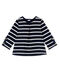 Baby MädchenBluse mit Marinestreifen blau SMOKING/weiss MARSHMALLOW