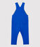 Lange Baby-Latzhose aus Molton blau DELFT