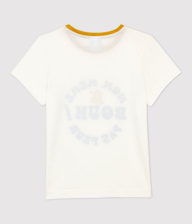 Kurz&auml;rmliges Kinder-T-Shirt aus Baumwolle f&uuml;r M&auml;dchen weiss