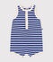 Baby-Kurzoverall aus Frottee blau SURF/ AVALANCHE