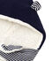 Baby-Schalmütze aus Strickmaterial. blau SMOKING/weiss MARSHMALLOW
