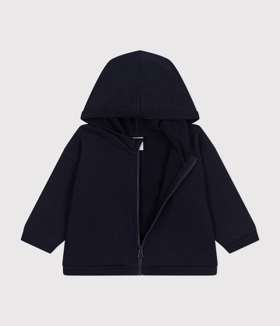 Kapuzen-Sweatshirt aus Molton für Babys blau SMOKING