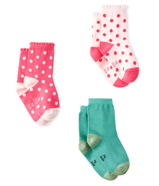 3er-Set Babystrümpfe Mädchen variante 2