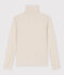 T-Shirt mit Rollkragen L’ICONIQUE aus Jacquardstrick beige MONTELIMAR CHINE