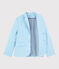 Kinderjacke aus Sergestoff für Jungen blau JASMIN