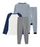 2er-Set Rippstrick-Pyjamas für Jungen variante 1