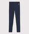 Kinder-Leggings aus Jersey mit Lycra für Mädchen blau SMOKING/weiss MULTICO