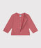 Baby-Cardigan aus Molton rosa ROSEWOOD