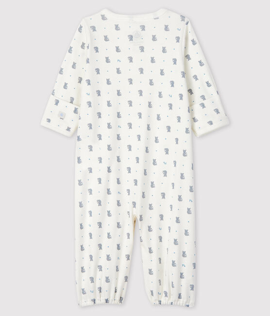 Kombi-Overall mit Koala-Motiv für Jungen aus Rippstrick weiss MARSHMALLOW/weiss MULTICO
