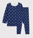 Jacquard-Pyjama mit Yetimotiv aus Wolle/Baumwolle für Jungen