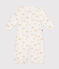 Baby Kombi-Overall aus Baumwolle weiss MARSHMALLOW/grau GRIS