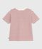 Kurzärmeliges Kinder-T-Shirt mit Muster rot MILK/ AMARANTE