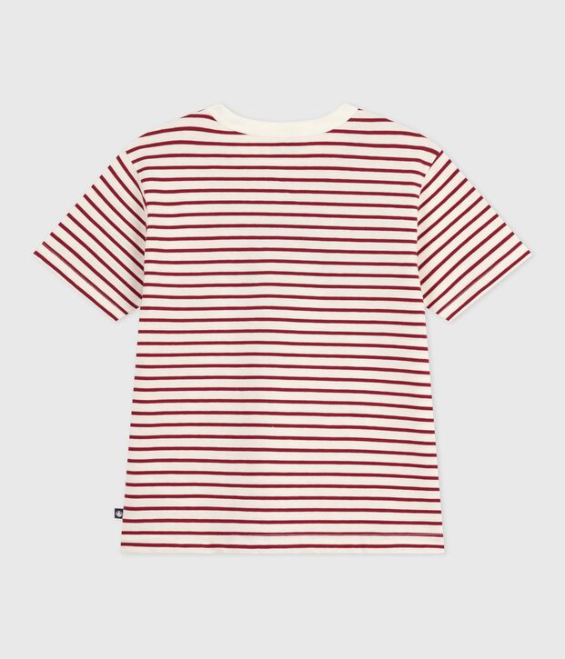 Kurz&auml;rmeliges Kinder-T-Shirt mit Muster rot/rot