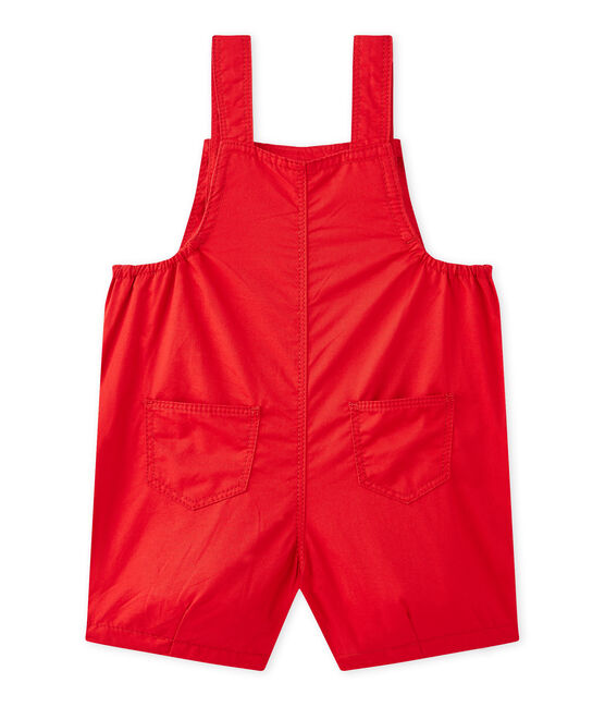 Kurze Baby-Jungen-Latzhose rot TERKUIT