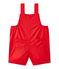 Kurze Baby-Jungen-Latzhose rot TERKUIT