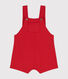 Kurze Baby-Latzhose aus leichtem Molton