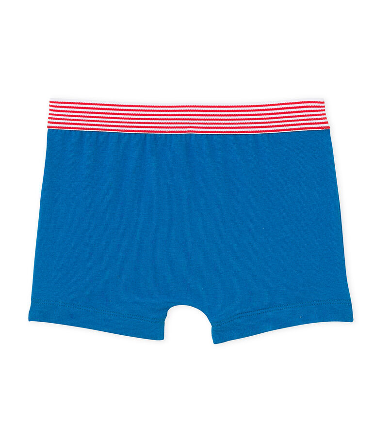 Jungen-Boxershorts mit Motiv blau Mykonos