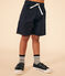 Kinder-Shorts aus Baumwoll-Twill und Leinen blau SMOKING