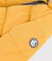 Baby-Winterjacke aus einfarbigem Polyester gelb
