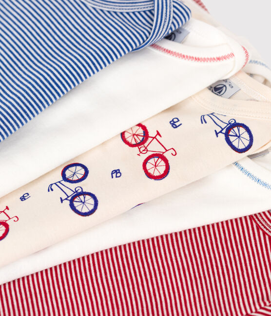 5er-Set langärmelige Baby-Bodys aus Baumwolle mit Fahrradmotiv variante 1