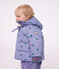 Baby-Winterjacke aus Polyester mit Tiermotiv violett/vielfarbig