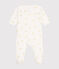 Baby-Strampler aus Baumwolle weiss MARSHMALLOW/weiss MULTICO