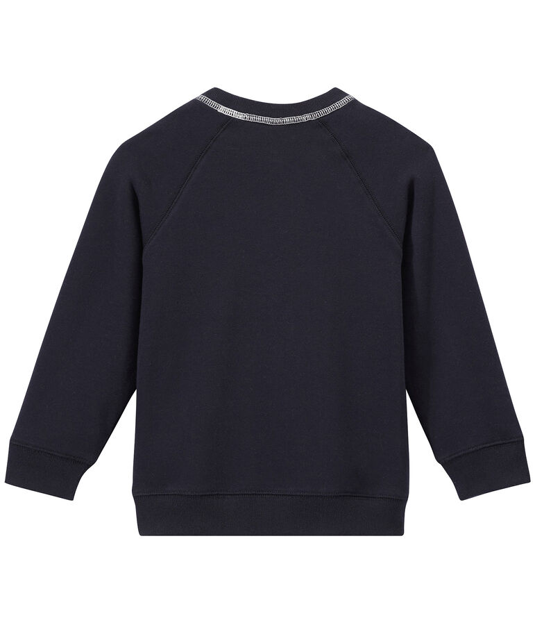 Jungen-Sweatshirt aus Molton blau