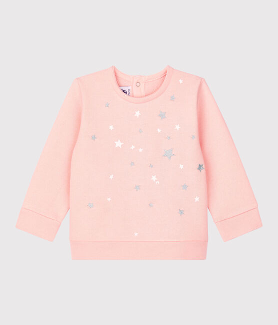 Baby-Sweatshirt aus Molton rosa MINOIS