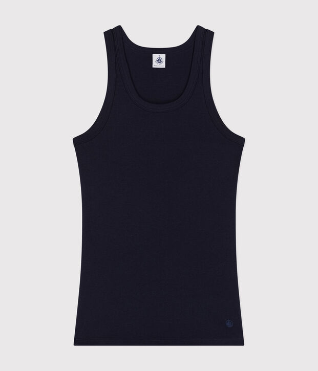 Damen-Tanktop L&rsquo;Iconique aus Baumwolle blau
