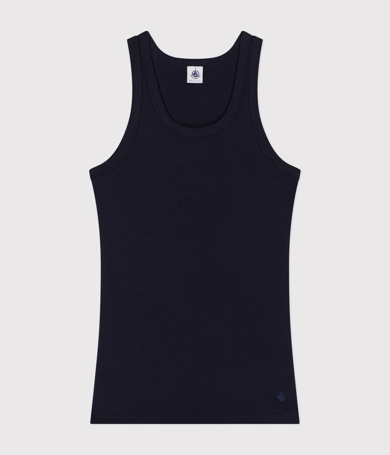 Damen-Tanktop L&rsquo;Iconique aus Baumwolle blau SMOKING