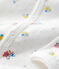 Baby-Strampler aus Bio-Baumwolle mit floralem Muster weiss MARSHMALLOW/weiss MULTICO
