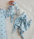 Baby-Kuscheltier aus bedruckter Baumwolle