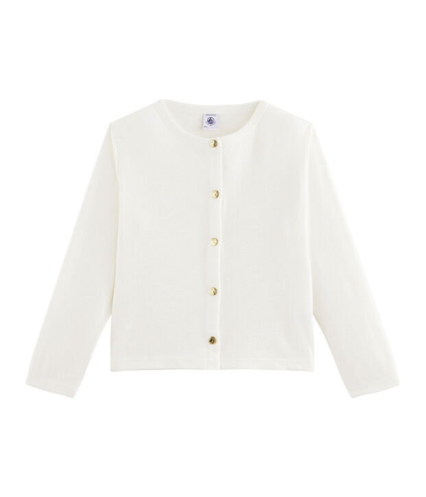 Kinder-Cardigan f&uuml;r M&auml;dchen weiss