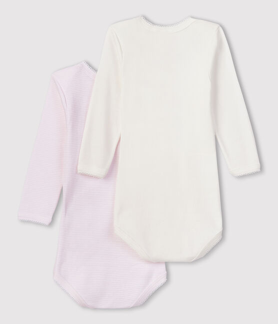 2er-Set langärmelige Baby-Bodys aus Bio-Baumwolle mit Ringelstreifen variante 1