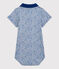 Baby-Body mit Polo-Kragen aus Baumwolle für Jungen grau POUSSIERE/blau SURF