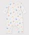 Langer Baby-Overall aus Bio-Doppeljersey mit print weiss MARSHMALLOW/weiss MULTICO