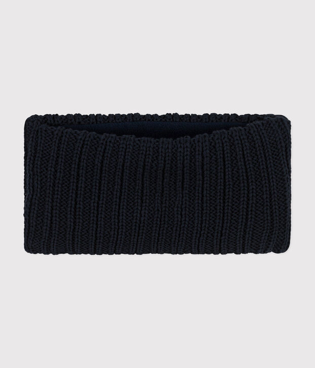Baby-Schlauchschal aus Strick mit Fleece-Futter SMOKING