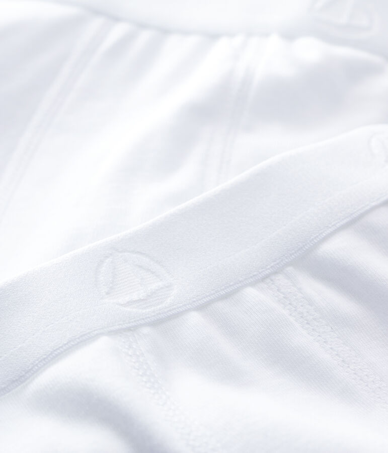 2er-Set wei&szlig;e Boxershorts f&uuml;r Jungen variante 1