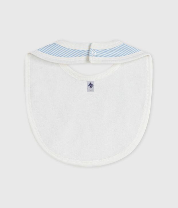 L&auml;tzchen f&uuml;r Neugeborene aus Baumwolle mit Streifen blau/weiss