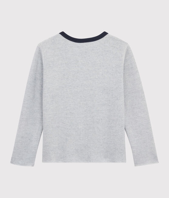 Wendbares Kinder-T-Shirt für Jungen blau SMOKING/weiss MARSHMALLOW