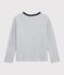 Wendbares Kinder-T-Shirt für Jungen blau SMOKING/weiss MARSHMALLOW