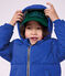 Einfarbige Kinder-Winterjacke blau