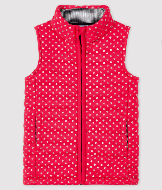 Weste für Mädchen rosa POPPY/grau ARGENT
