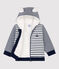 Baby-Teddyjacke aus Sherpa. weiss MARSHMALLOW/blau SMOKING