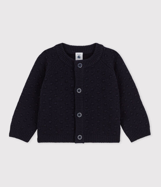 Baby-Cardigan aus Wolle blau SMOKING