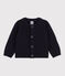 Baby-Cardigan aus Wolle blau SMOKING