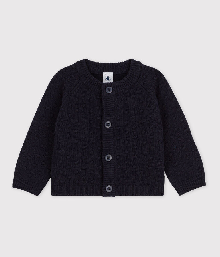 Baby-Cardigan aus Wolle blau