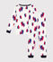 Eng anliegender Kinder-Pyjama aus Baumwolle mit Schiffchen-Motiv weiss MARSHMALLOW/weiss MULTICO